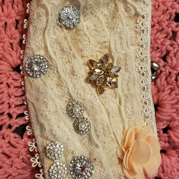 Woman vintage boho purse. Beach with embellishments - Picture 2 of 3